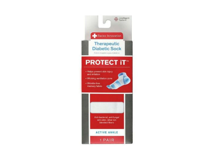 גרב Protect it קצר לבן