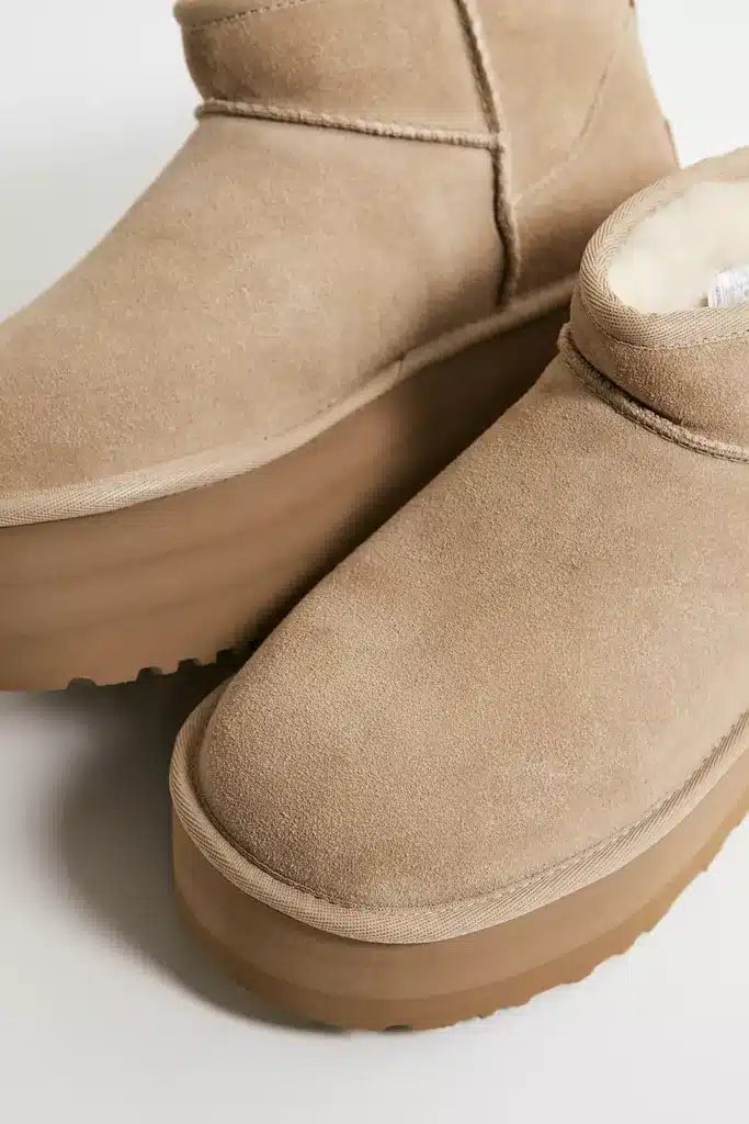 UGG CLASSIC ULTRA MINI PLATFORM נשים חום בהיר(סנד)