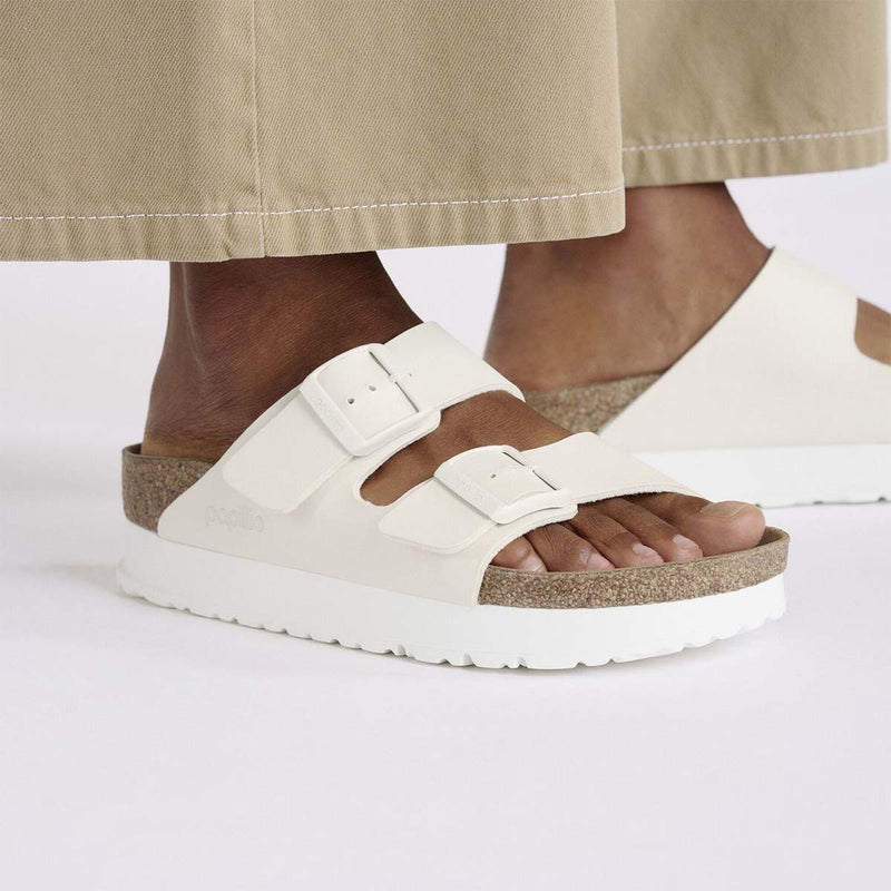 ARIZONA FLEX PLATFORM כפכף נשים EGGSHELL  בירקנשטוק
