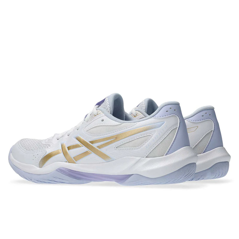 Asics Gel Rocket 12 Women White Champagne נעלי כדורעף ג'ל רוקט 12 לנשים