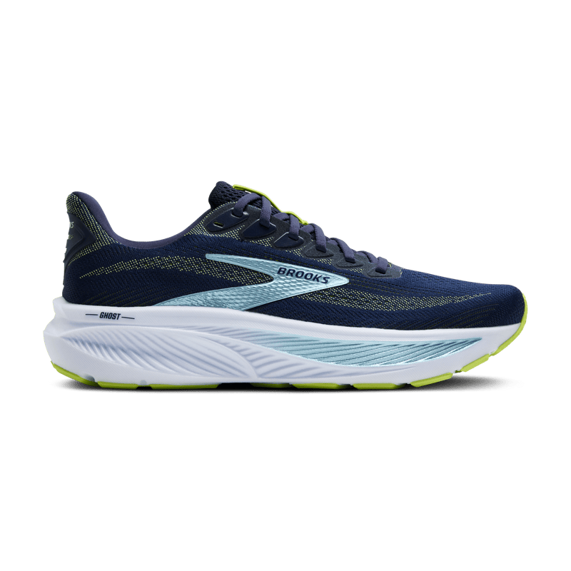 BROOKS Ghost 17  2E  ברוקס נעלי ריצה גברים - כחול צהוב