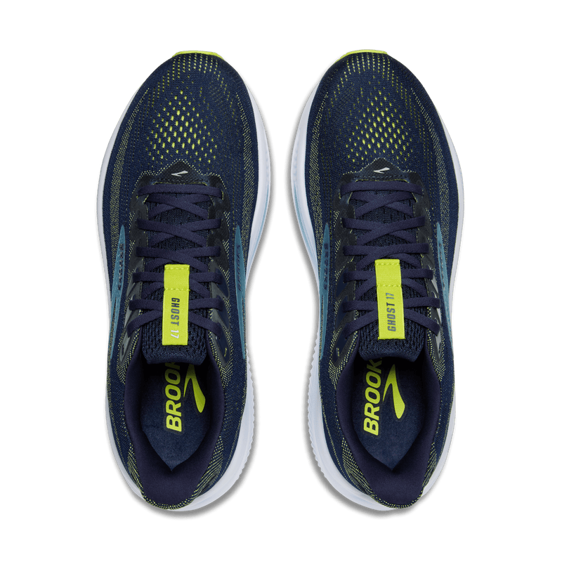 BROOKS Ghost 17  2E  ברוקס נעלי ריצה גברים - כחול צהוב