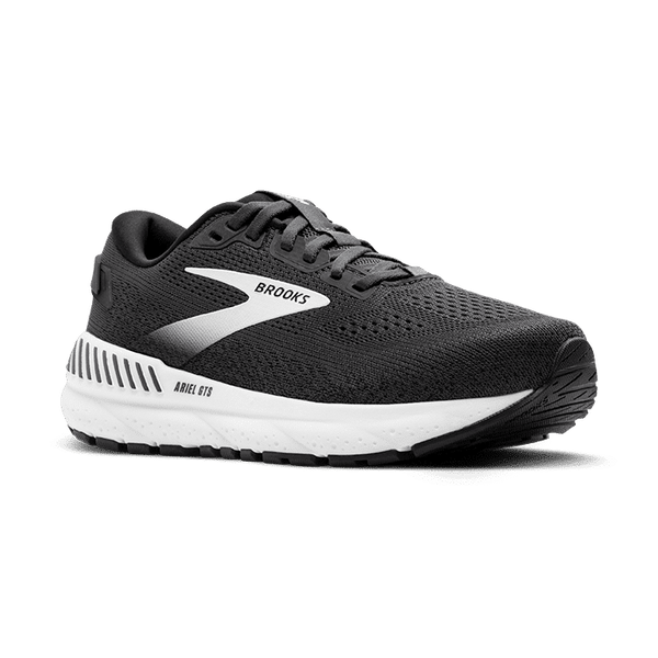 BROOKS Ariel GTS 24  2E ברוקס נעלי ריצה לנשים שחור/לבן