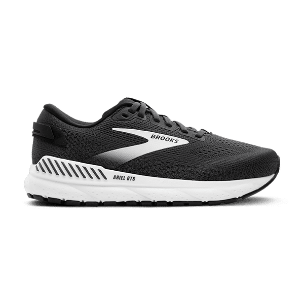 BROOKS Ariel GTS 24  2E ברוקס נעלי ריצה לנשים שחור/לבן