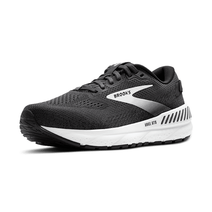 BROOKS Ariel GTS 24  2E ברוקס נעלי ריצה לנשים שחור/לבן