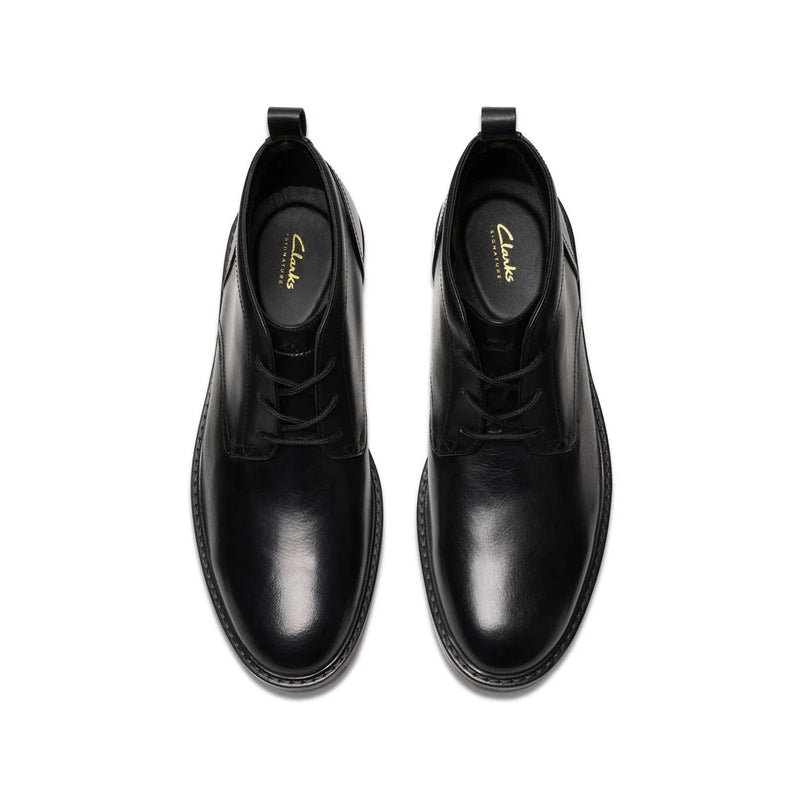 Clarks Aldwin Chukka Black מגפי קלארקס לגברים שחור