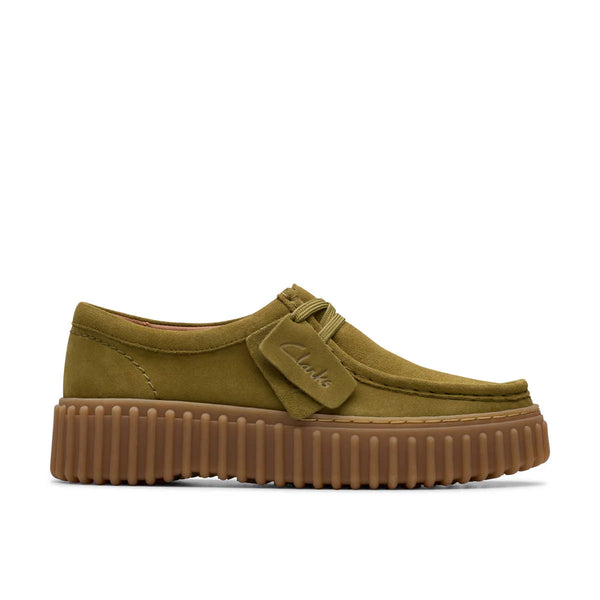 Clarks Torhill Bee Olive קלארקס נעלי מוקסין לנשים זית