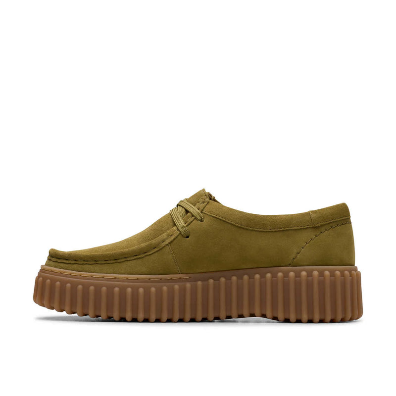 Clarks Torhill Bee Olive קלארקס נעלי מוקסין לנשים זית