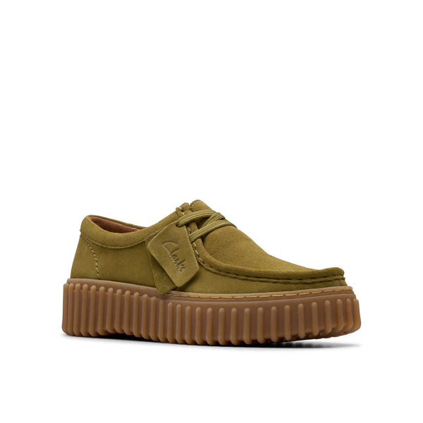 Clarks Torhill Bee Olive קלארקס נעלי מוקסין לנשים זית