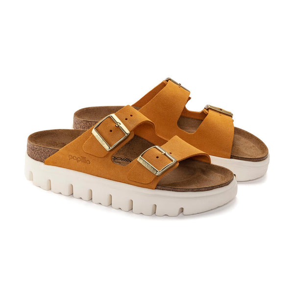 Birkenstock Arizona PAP Chunky  בירקנשטוק כפכפי נשים חרדל אריזונה פאפ