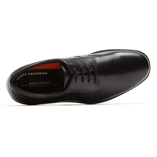 רוקפורט נעלי גברים צ'ארלס רוד פיין טו שחור Rockport V80553W Charles Road Plain Toe Black