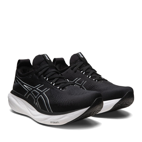 Asics Gel Nimbus 25 Men 4E Black Silver נעלי אסיקס נימבוס רחבות במיוחד לגברים