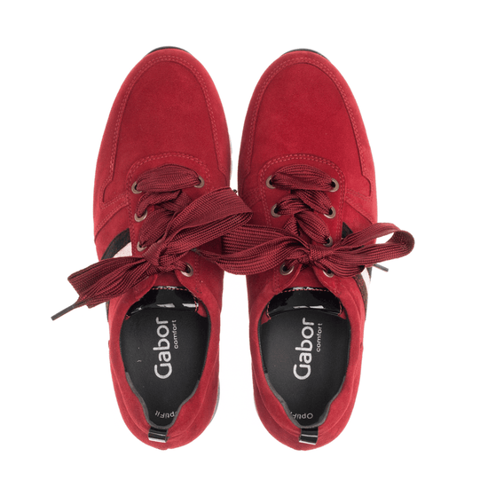 Gabor comfort sneakers shoes blue 36.435.38 נעל סניקרס צבע אדום עיטור שני פסים נשים