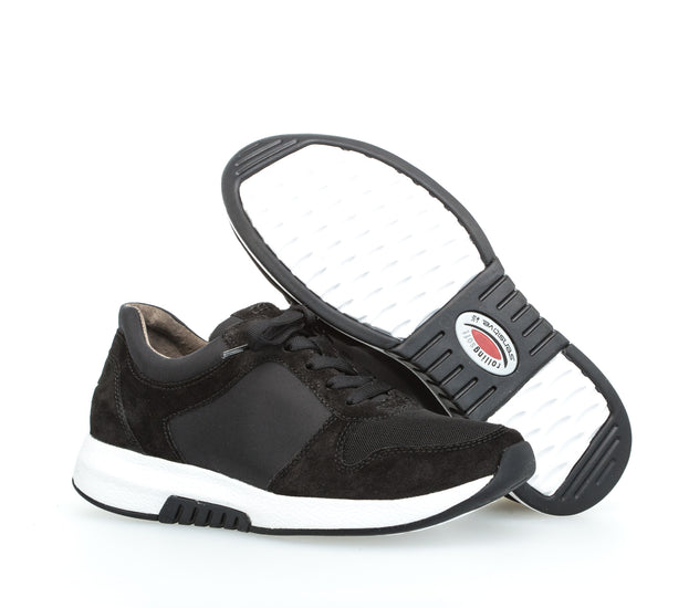Gabor Rolling soft low sneakers shoes Black 36.946.47 נעל סניקרס נמוכה צבע שחור נשים