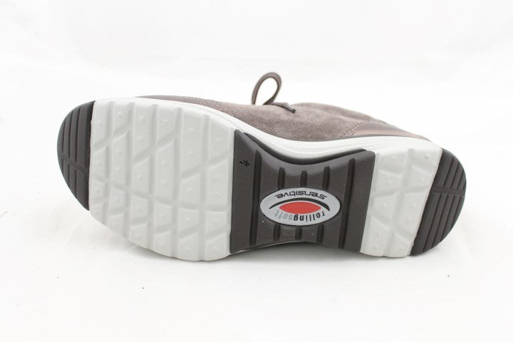 Gabor rolling soft shoes Shiny Gray 36.973.33 נעל סניקרס עם ריצ'רץ' עור  צבע אפור מבריק נשים